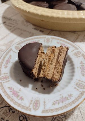 Una foto de Alfajores de chocolate
