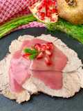 Arrosto di suino con salsa alla melagrana