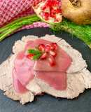 Arrosto di suino con salsa alla melagrana