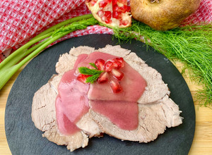 Foto di Arrosto di suino con salsa alla melagrana