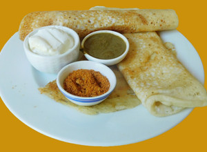A picture of Sago Dosai (Javvarisi dosai in tamil. Sabudhan).