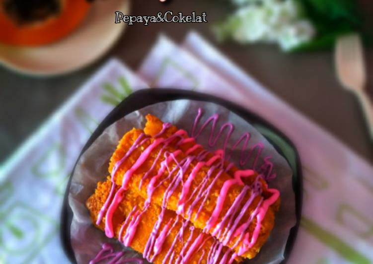 #Roti Gulung Isi pepaya&Cokelat😘