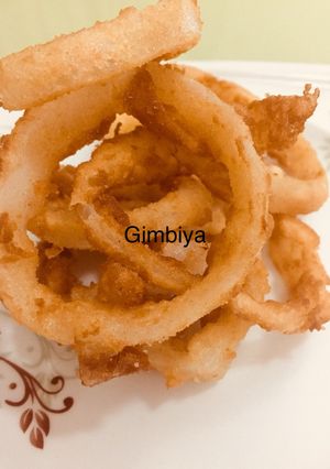 A picture of Crunchy onion rings.