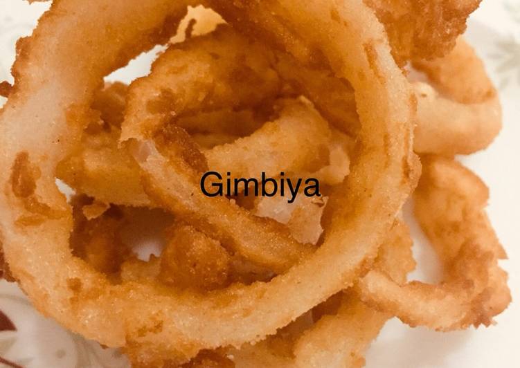 Crunchy onion rings