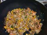 salmon fried rice