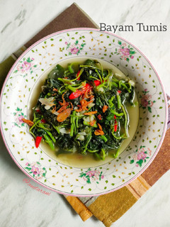 Foto resep Bayam Tumis Polos