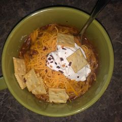 A picture of Mom’s Spicy Chili.