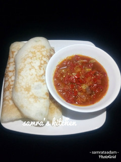 A picture of Sinasir with soup.