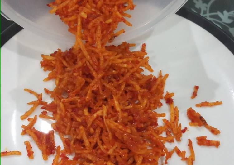 Cara membuat Kentang Kering Mustafa Sederhana dan Mudah Dibuat