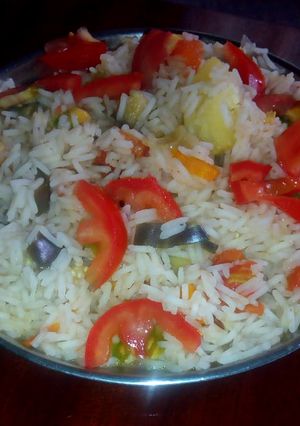 A picture of Vegetable rice #IdulfitriRecipeContest.