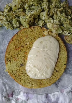 Una foto de Hamburguesa de quinoa y arvejas📖