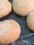 Pan de hamburguesas casero