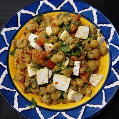 A picture of Soya-Tofu and Vegetables stir fry.