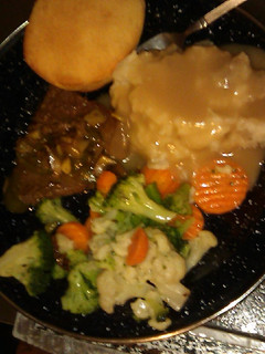 A picture of Steak dinner.