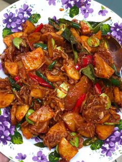 Foto resep Sambal goreng kentang teri