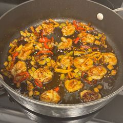Jamaican Meatloaf with Peppers and Banana Topping A picture of Jamaican Meatloaf with Peppers and Banana Topping.