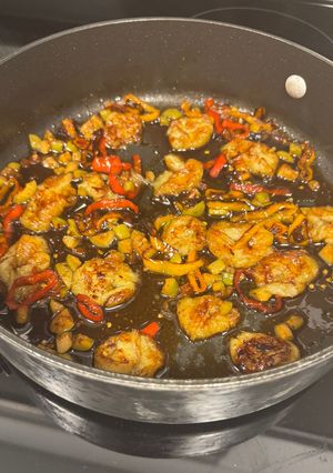 A picture of Jamaican Meatloaf with Peppers and Banana Topping.