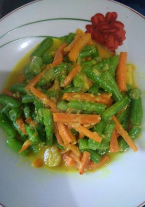 Foto resep Tumis buncis wortel bumbu kuning