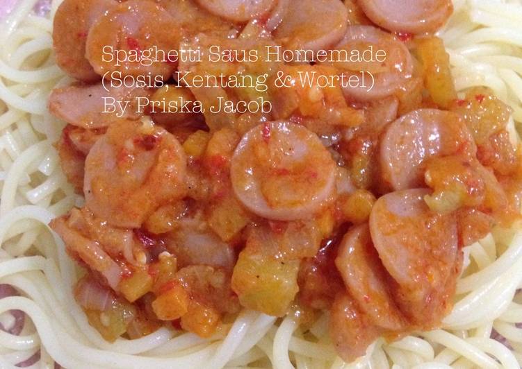Spaghetti Saus Homemade (Sosis, Kentang &amp; Wortel)