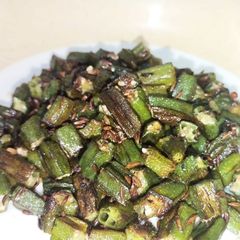 A picture of Zeera fry bhindi.