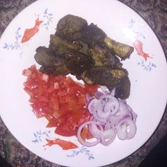A picture of Matumbo fry with kachumbari #weeklyjikonichallenge.