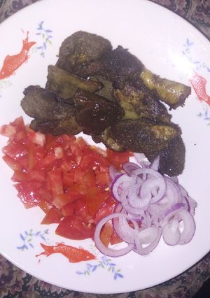 A picture of Matumbo fry with kachumbari #weeklyjikonichallenge.