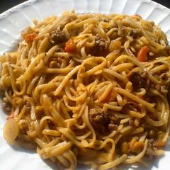 A picture of Spaghetti with Minced meat.