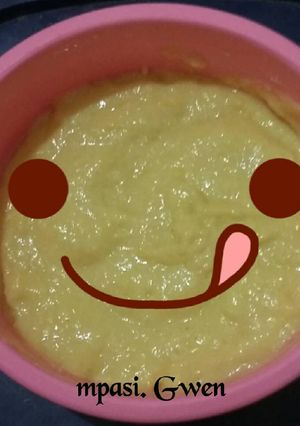Foto resep Mpasi Gwen 6m+ bubur jasuke (jagung susu keju)