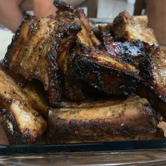 A picture of Special Honey Mustard Pork Belly & Ribs.