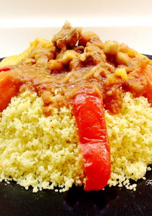 A picture of Beef Tagine with Couscous (Morocco).