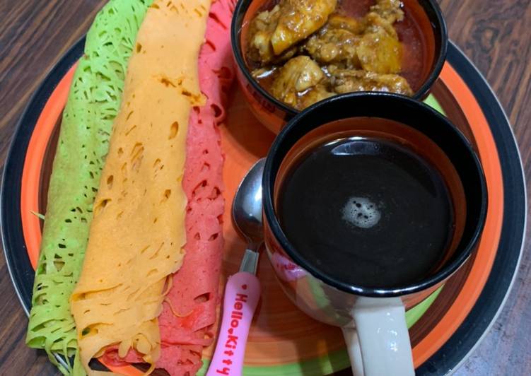 Cara Memasak Roti Jala &amp; Kari Ayam 😘 yang Yummy