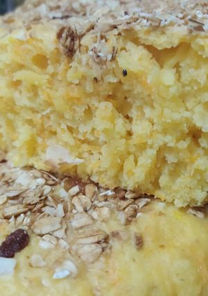 Una foto de Torta de naranja y zanahorias 🍊🥕🥕🥕🐰