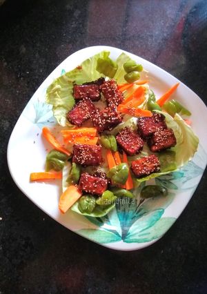 A picture of Teriyaki Tofu.