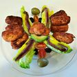 Croquetas de jamón serrano y huevo frito