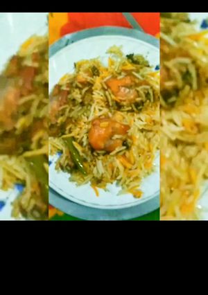 A picture of Chicken Tikka Biryani.