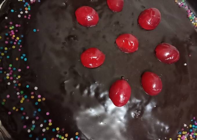 Eggless Dark chocolate cake Recipe