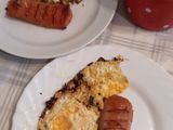 Gyors Reggeli 🧅🧄🥚🫑🌶️🥗lilaHagymás 🧄🧅🥚Tükör tojás szafalédival 🍣🥙