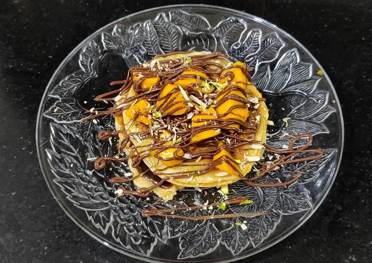 Step-by-Step Guide to Prepare Any-night-of-the-week Alphanso Mango Pancakes