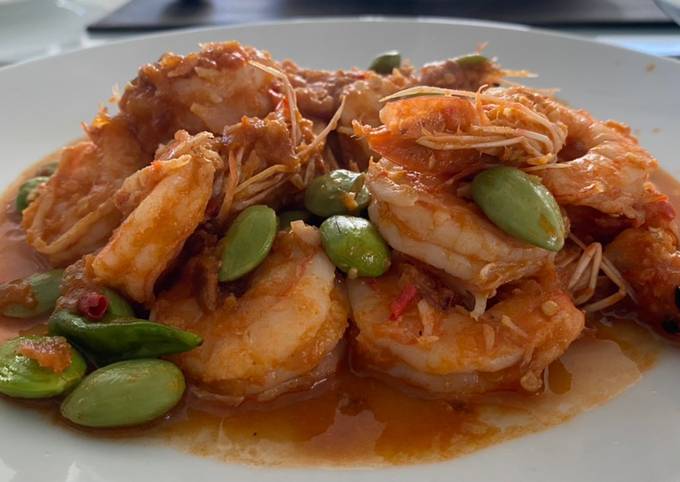 Easiest Way to Make Eric Ripert Stir-fried Stink Bean and Prawn