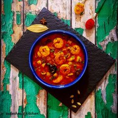 A picture of Prawn Mushroom Curry.