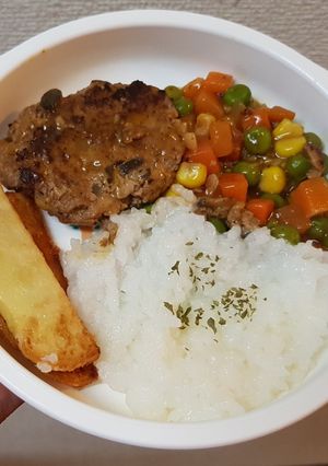 Foto resep Burger daging jamur lembut MPASI 1 y+