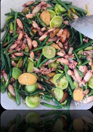 Foto resep Oseng Cumi Cabe Hijau