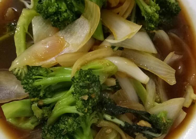 Bahan memasak Brokoli cah bawang putih, Lezat Sekali
