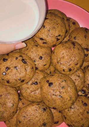 Foto resep Monster Choco Chips Salt Himalayan Cookies