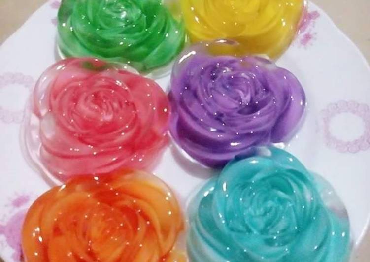 Resep Puding Mawar Kaca Anti Gagal