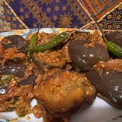 MASALA BAIGAN (CURRIED EGGPLANT) A picture of MASALA BAIGAN (CURRIED EGGPLANT).