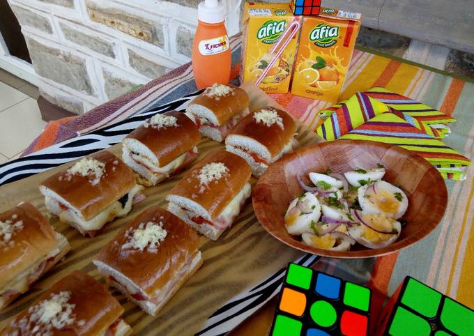 PizzaHamSliders with Boiled Egg Salad#TheBigFive#KidsMenu#Main