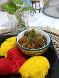 Rendang daging Pulut Kuning