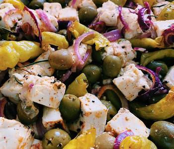 Fresh, Making Recipe Baked feta cheese with olives  Delicious Nutritious