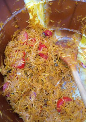 A picture of African Salad (Abacha).